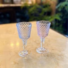 新品グラス2つセット◇ビレロイ＆ボッホ レトロカラー ピンク＆ブルー 