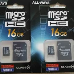 ☆新品未使用☆microSDカード16GB・2枚セットのサムネイル