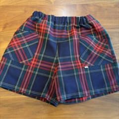 子供用 チェック柄 ショートパンツ　Lサイズのサムネイル