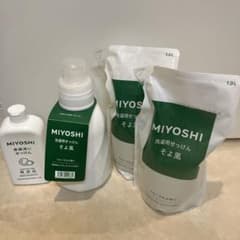 MIYOSHI 詰め替え3個　ボトル　食器洗い洗剤　泡のボディソープのサムネイル