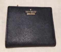 kate spade NEW YORK 二つ折り財布 ブラック - メルカリ