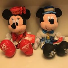 ミッキー ミニー ぬいぐるみクリスマスのサムネイル