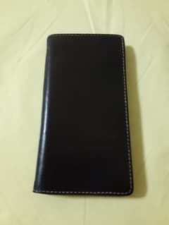 AQUOS sense SHV40 SH-01K SH-M05 黒革の手帳ケースのサムネイル