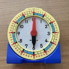 せいぶんしゃ アナログ時計 イエロー/ブルーのサムネイル