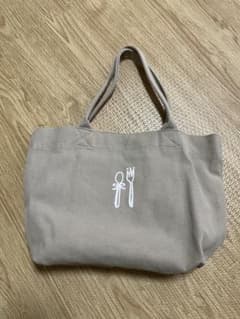 CUISINE HABITS キャンバス トートバッグ ベージュのサムネイル