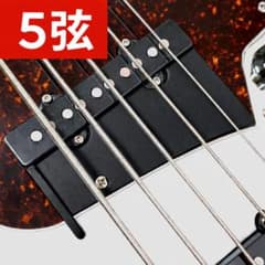 5弦ベース用フィンガーランプ ハーフタイプ延長レスト付き JB Fender