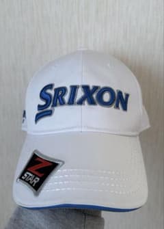 【新品】 SRIXON スリクソン キャップ 白 ツアープロ着用モデル　ブルーのサムネイル