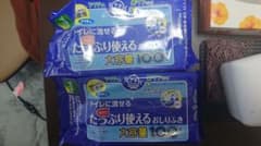 (介護用)トイレに流せる  たっぷり使えるおしりふきのサムネイル