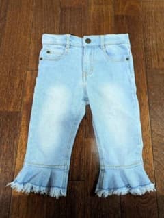 ふくちゃん様専用　プティマイン　ジーンズ　100のサムネイル