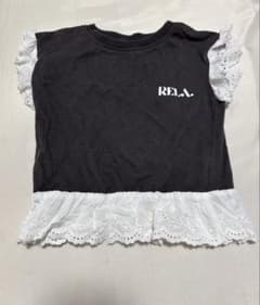 RELA. しまむら　フリル袖 レース　Tシャツ 90cmのサムネイル