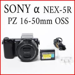 SONY NEX-5 ミラーレス一眼カメラ レンズ バッテリー SONY α NEX-5R PZ 16-50mm OSS フラッシュ バッテリー - メルカリ