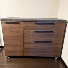 中古 パモウナ キッチンカウンター 幅120 CW-120W ウォールナット 中古 パモウナ キッチンカウンター 幅120 CW-120W ウォールナット