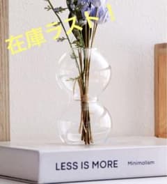 【大人気】韓国インテリア バブルガラスベース　フラワーベース 花瓶 完売品のサムネイル