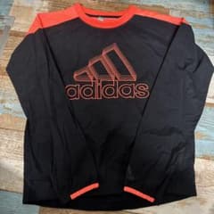 adidas ピステ・ウィンドブレーカー 黒/オレンジ 140センチ - メルカリ