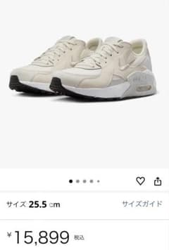 NIKE W AIR MAX EXCEE 25.5cm ホワイト