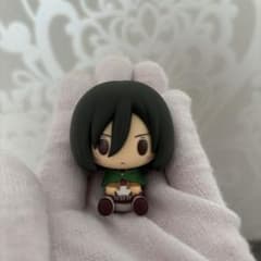 ミカサ　一番くじ　進撃の巨人～壁の外の世界～I賞　ちょこのっこフィギュア