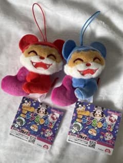 ニャンちゅうズ　カラフルハートマスコット 青　赤2個セット