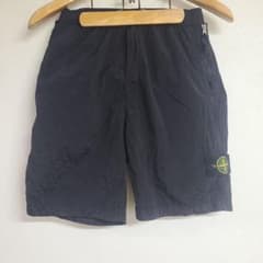 黒 極美 ナイロンメタル ショートパンツ ストーンアイランド w30