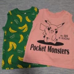 ポケモン ピカチュウ バナナ柄 タンクトップ 2枚セットのサムネイル