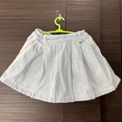 ライトブルー プリーツスカート ショートパンツ付きのサムネイル