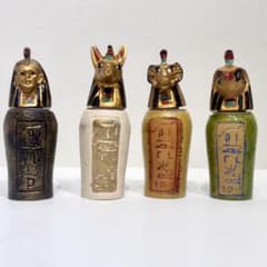 カノプスの壺　レプリカ Amazon｜古代エジプトのカノプス壺のレプリカの瓶-プレミアムコールド