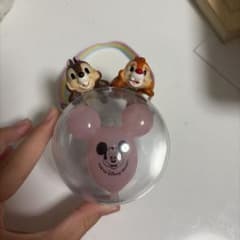 スナックケース ミッキーバルーン チップ＆デール ピンク2個セットのサムネイル