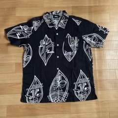 Stussy アロハシャツ　総柄　半袖シャツ　ステューシー stussyアロハシャツ マスク 総柄 半袖シャツ ステューシー - メルカリ
