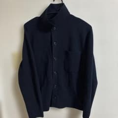 ユニクロ UNIQLO ミラノリブシャツカーディガンネイビー値下げ可能のサムネイル
