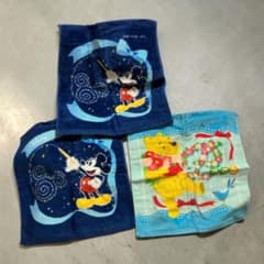 【新品】ディズニー ミッキー タオル くまのプーさん3枚セット 第一生命 レア品のサムネイル