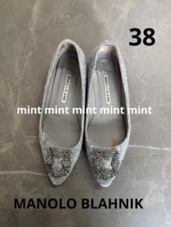 MANOLO BLAHNIK マノロブラニク ハンギシ 38 フラットシューズ - メルカリ