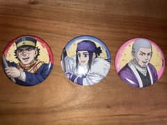 ゴールデンカムイ　トレーディング缶バッジ　餅つきver ゴトリ　3個セット