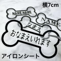 おなまえ アイロンシート ほね ✩のサムネイル
