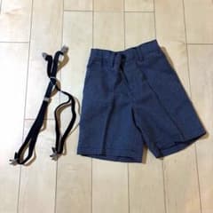 キッズ ハーフパンツ サスペンダー付き 110cmのサムネイル