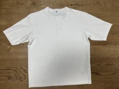 UNIQLO ヘンリーネック Tシャツ ホワイト Mのサムネイル