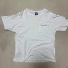 USA製 90s Champion ホワイト Tシャツ LARGE青刺繍のサムネイル