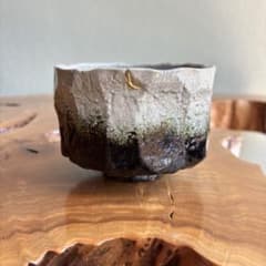 金直し 掛分面取楽茶碗 「朝月夜」宗心作 抹茶碗 金直し 掛分面取楽茶碗 「朝月夜」宗心作 抹茶碗 - メルカリ