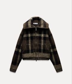 ラ*ブ様 完売品⭐︎ZARA チェック柄ボンバージャケット L ZARA - 【完売品】ZARA チェック柄ボンバージャケット Lサイズ 新品