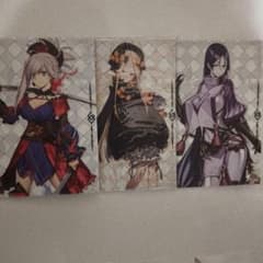 FGO 캔버스 보드 미야모토 무사시 겐지미루 아비게일 3장 세트