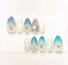 【現品販売】マーメイドネイルのサムネイル