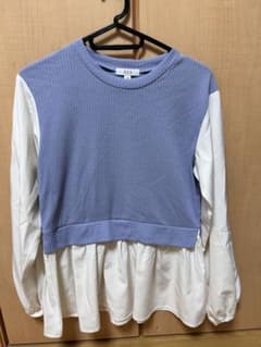 ★美品★a.v.v KIDS 長袖ドッキングカットソーブラウス 150のサムネイル