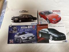 1/24プラモデル 4台セット セドリック GT-R クラウン フェアレディZのサムネイル