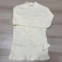 UNIQLO アイボリー リブ編み L 長袖のサムネイル