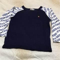 専用★ミキハウス100センチ☆ダブルビー ネイビーのロンTのサムネイル
