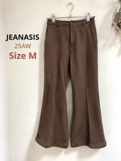 JEANASIS ヴィーガンヌバック　フレアパンツ　M ジーナシスのサムネイル