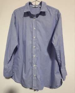 UNIQLO 長袖シャツ　青のサムネイル