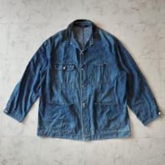 希少 80s ポロラルフローレン アメリカ製 デニムカバーオール XL 三角
