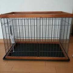 犬　ゲージ　サークル　ケージ　小屋　　木のサムネイル