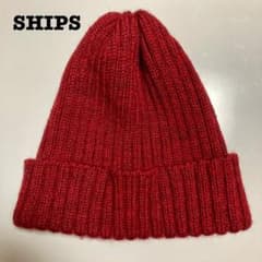 【65%OFF】SHIPS ニット帽 赤のサムネイル