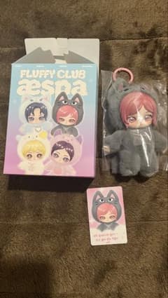 Fluffy Club aespa ぬいぐるみ　ジゼル　popmartのサムネイル
