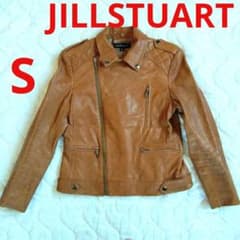 JILLSTUART ラム レザージャケット ライダースジャケット キャメル